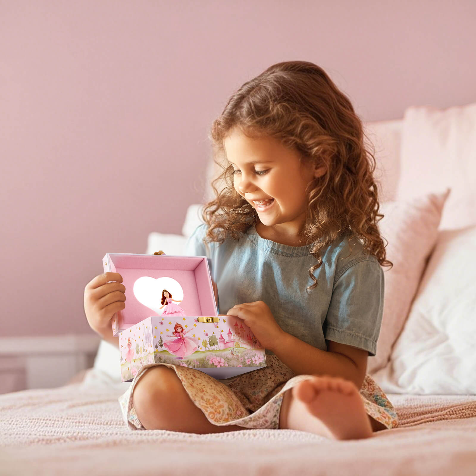 Musical Jewelry Box for Girls - Unicorn / Mermaid / Princess Jewelry Set Optional