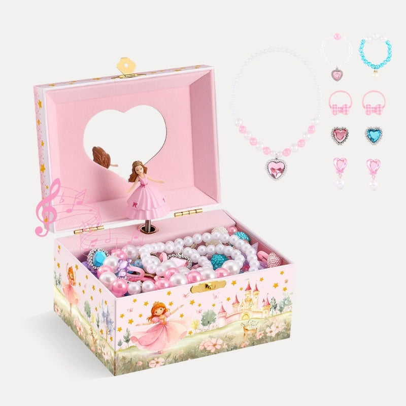 Musical Jewelry Box for Girls - Unicorn / Mermaid Jewelry Set Optional
